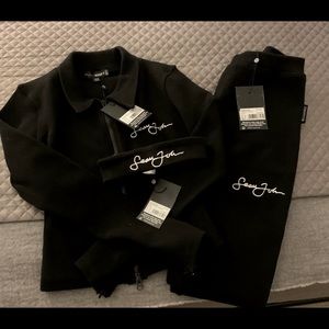 Pretty Little Thing X SeanJohn collab black set w/ headband